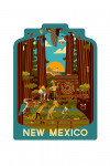 New Mexico - Geometric - Forest - Contour