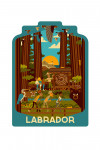 Labrador - Geometric - Forest - Contour