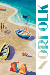 Norfolk, Virginia - Vintage Beach Scene