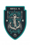 Norfolk, Virginia - Sailor's Pride - Anchor, A Smooth Sea Never Made A Good Sailor - Contour