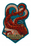 Norfolk, Virginia - Octopus Mosaic - Contour