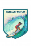 Virginia Beach, Virginia - Coastal Series - Vitamin Sea - Surfer Girl - Contour