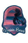 Virginia Beach, Virginia - Mermaid and Sunset - Contour