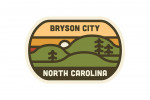 Bryson City, North Carolina - Simple Vector - Rolling Hills - Contour