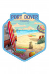 Port Dover, Canada - Beach Activities - Painterly - Contour