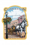 Charleston, South Carolina - Horse and Carriage - Contour