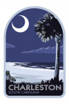 Charleston, South Carolina - Palmetto Moon - Contour