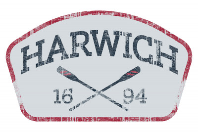 Harwich, Massachusetts - Crossed Oars - Contour
