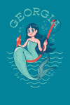 Georgia - Vintage Mascot - Mermaid