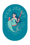 New Jersey - Vintage Mascot - Mermaid - Contour