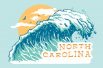 North Carolina - Distressed Ink - Perfect Wave