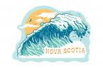 Nova Scotia - Distressed Ink - Perfect Wave - Contour