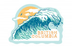 British Columbia - Distressed Ink - Perfect Wave - Contour