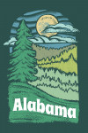 Alabama - Chalk Art - Evergreen Treescape
