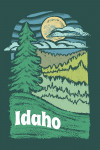 Idaho - Chalk Art - Evergreen Treescape