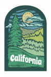 California - Chalk Art - Evergreen Treescape - Contour