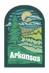 Arkansas - Chalk Art - Evergreen Treescape - Contour