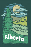 Alberta - Chalk Art - Evergreen Treescape