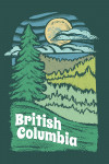 British Columbia - Chalk Art - Evergreen Treescape