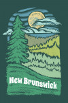 New Brunswick - Chalk Art - Evergreen Treescape