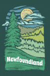 Newfoundland - Chalk Art - Evergreen Treescape
