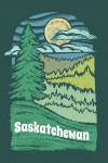 Saskatchewan - Chalk Art - Evergreen Treescape
