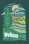 Yukon - Chalk Art - Evergreen Treescape