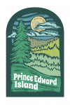 Prince Edward Island - Chalk Art - Evergreen Treescape - Contour