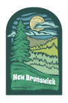 New Brunswick - Chalk Art - Evergreen Treescape - Contour