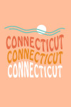 Connecticut - Coastal Typography - Wavy Type