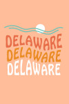 Delaware - Coastal Typography - Wavy Type
