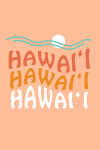 Hawaii - Coastal Typography - Wavy Type