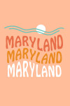 Maryland - Coastal Typography - Wavy Type