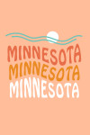 Minnesota - Coastal Typography - Wavy Type
