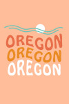 Oregon - Coastal Typography - Wavy Type