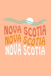 Nova Scotia - Coastal Typography - Wavy Type
