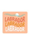 Labrador - Coastal Typography - Wavy Type - Contour