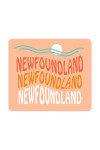Newfoundland - Coastal Typography - Wavy Type - Contour