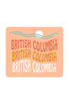 British Columbia - Coastal Typography - Wavy Type - Contour