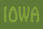 Iowa - Outdoor Typography - Woodgrain Type