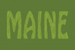 Maine - Outdoor Typography - Woodgrain Type