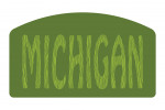 Michigan - Outdoor Typography - Woodgrain Type - Contour