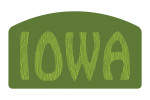 Iowa - Outdoor Typography - Woodgrain Type - Contour
