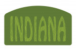 Indiana - Outdoor Typography - Woodgrain Type - Contour