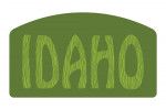 Idaho - Outdoor Typography - Woodgrain Type - Contour