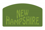 New Hampshire - Outdoor Typography - Woodgrain Type - Contour