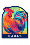 Kaua'i, Hawai'i - Vivid - Rooster - Contour
