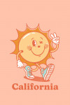 California - Vintage Mascot - Upbeat Sunshine