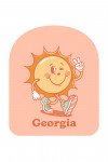 Georgia - Vintage Mascot - Upbeat Sunshine - Contour