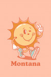 Montana - Vintage Mascot - Upbeat Sunshine